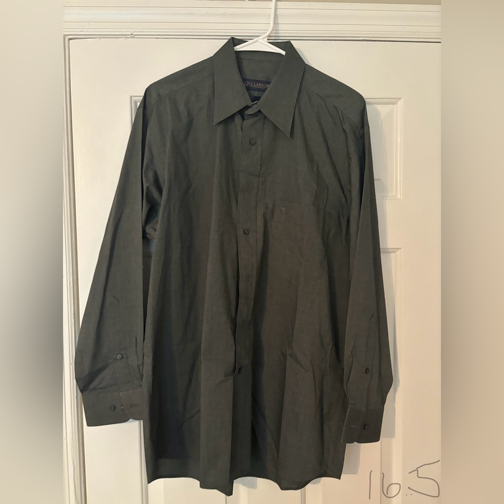 Guy Laroche charcoal dress shirt. 16.5